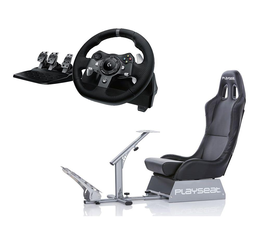 Logitech Driving Force G920 Xbox Pc Racing Wheel Pedals Playseat