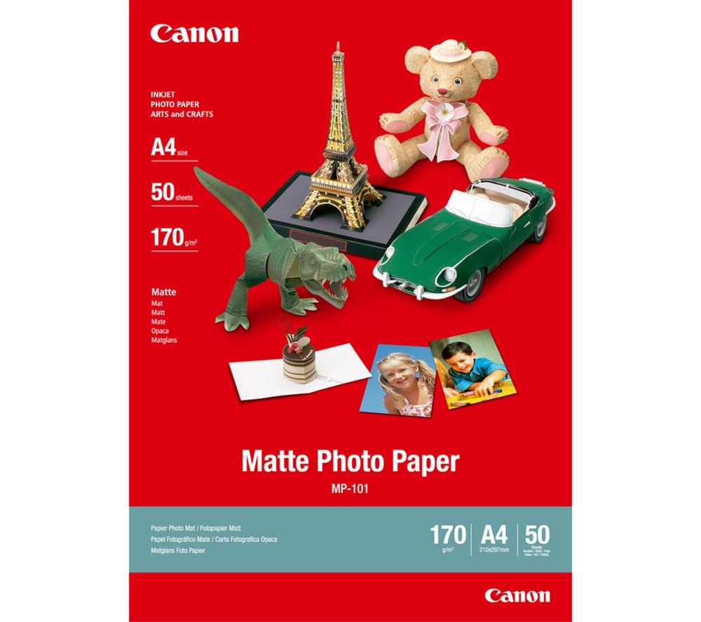 Image of Canon MP-101 A4 Matte Photo Paper - 50 Sheets
