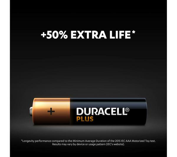 DURACELL AAA Plus Alkaline Batteries - Pack of 4 image number 7