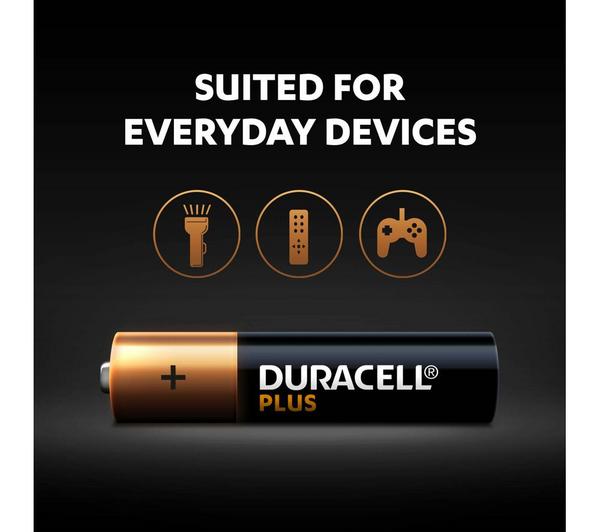 DURACELL AAA Plus Alkaline Batteries - Pack of 4 image number 8