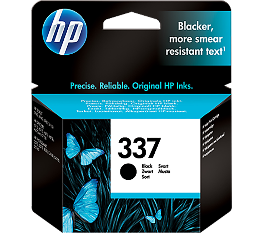 HP 337 Original Black Ink Cartridge, Black