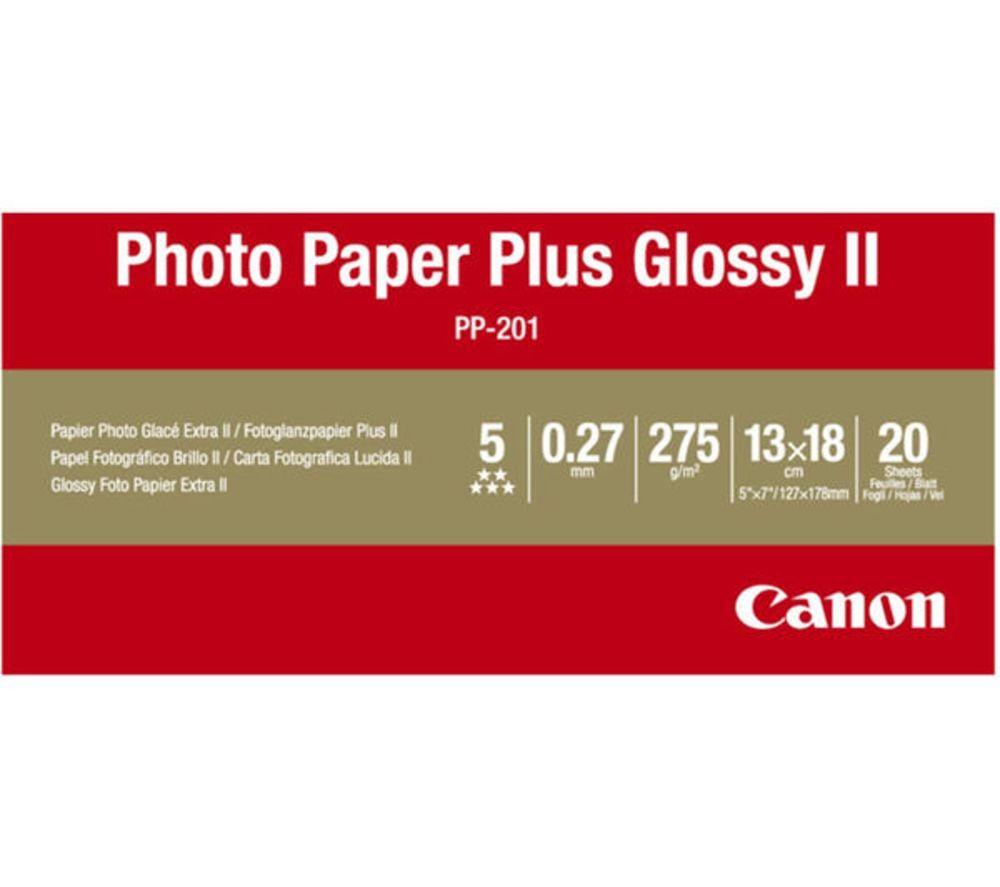 Canon Paper PP-201 (5X7, 20 Sheets)