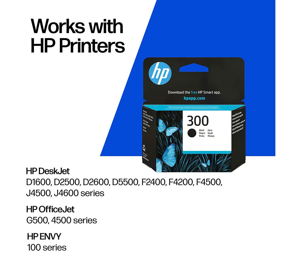 HP 300 Original Black Ink Cartridge image number 2 of 11