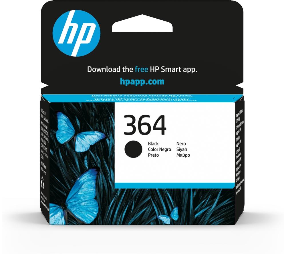 HP 364 Original Black Ink Cartridge, Black