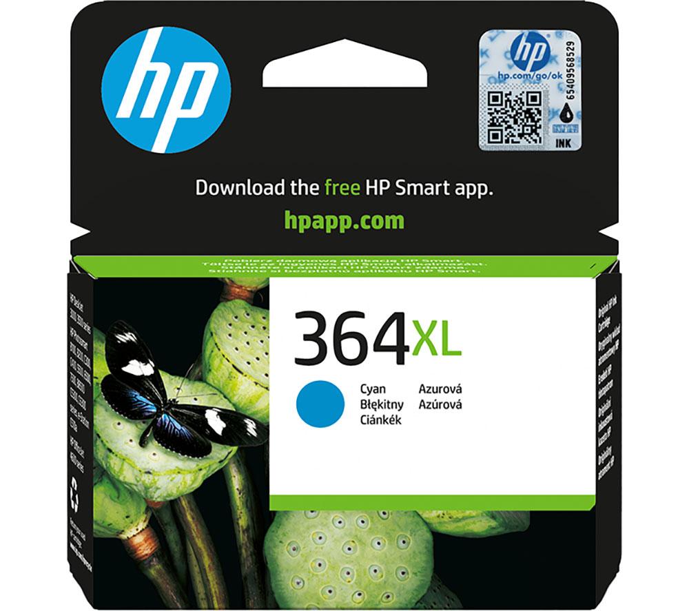 HP 364XL Original Cyan Ink Cartridge, Cyan