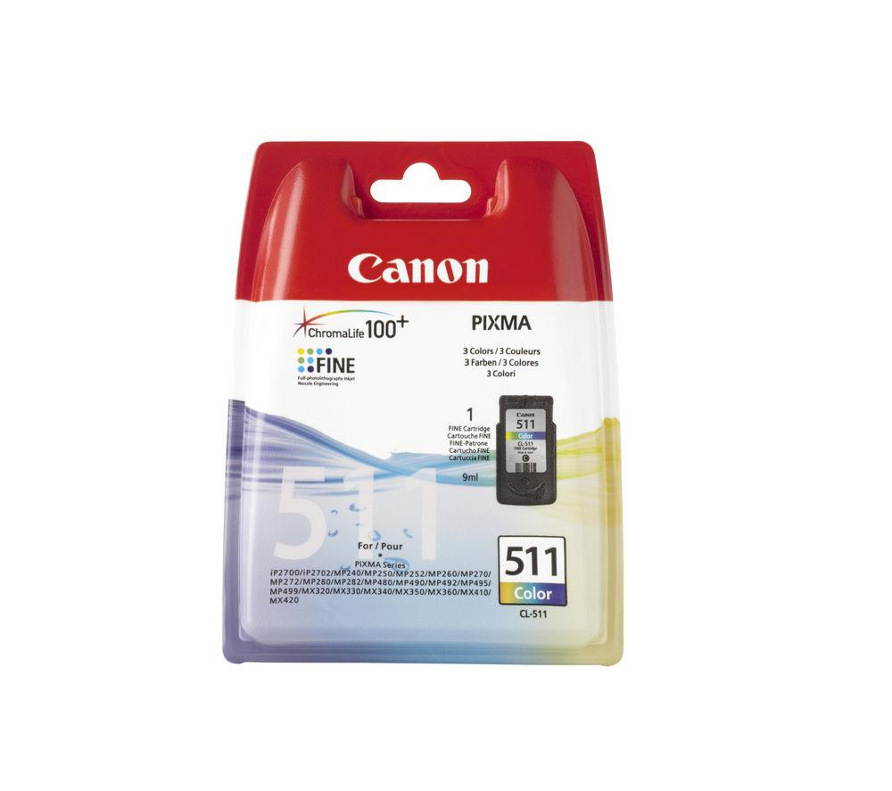 Canon CLI-511 Tri-colour Ink Cartridge, Tri-colour