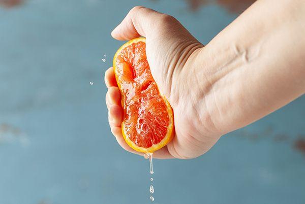 squeezed orange
