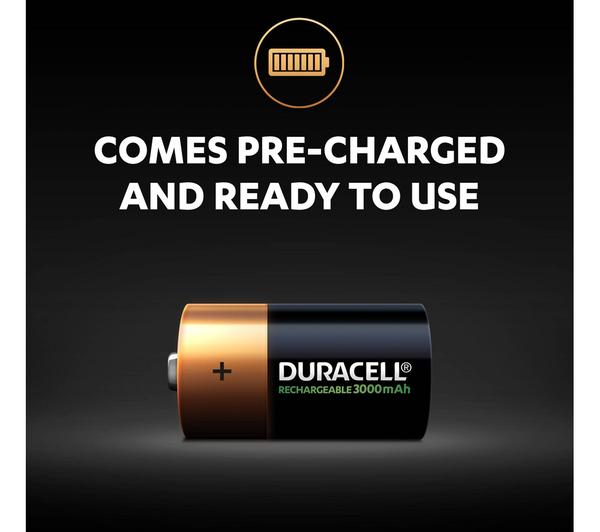 DURACELL LR14/MN1400 Accu C Rechargeable NiMH Batteries - Pack of 2 image number 1