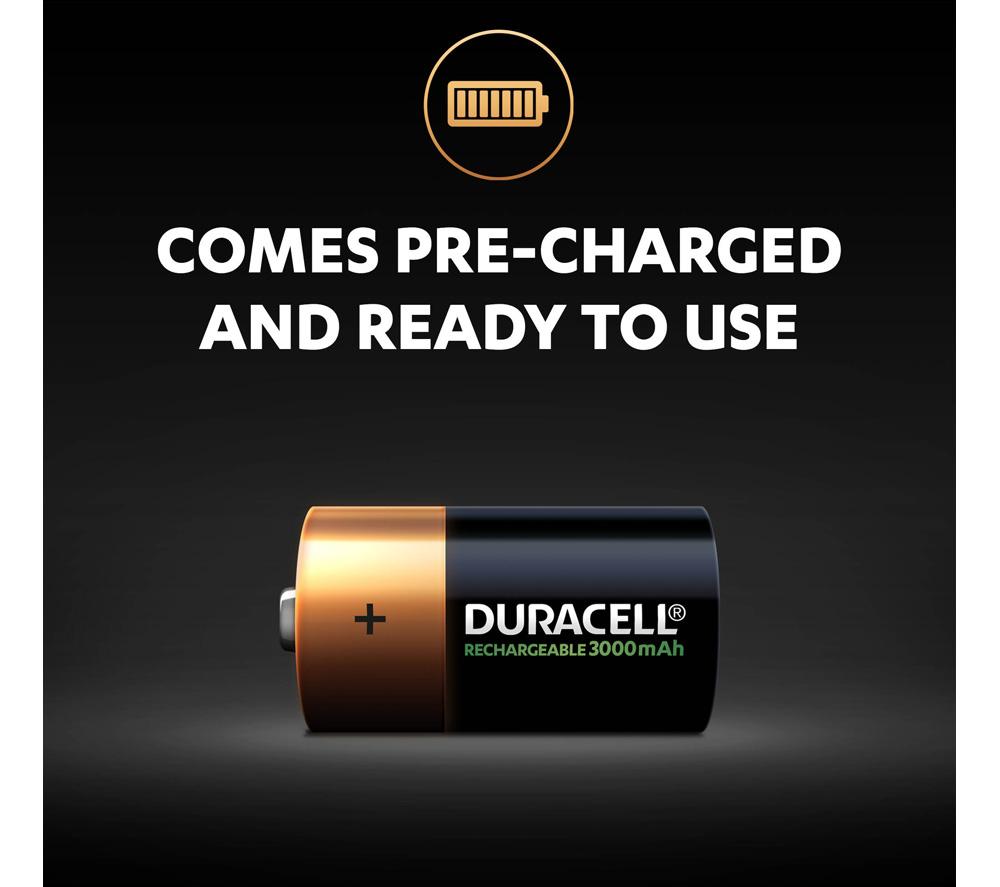 DURACELL LR14/MN1400 Accu C Rechargeable NiMH Batteries - Pack of 2 image number 3 of 6