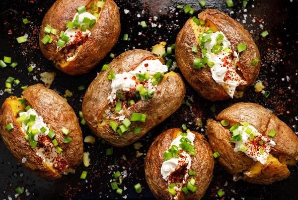 Baked potatoes