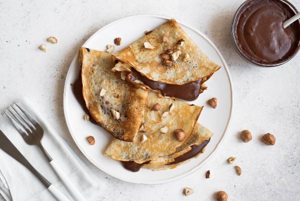 jaffa cake pancakes filled with chocolate