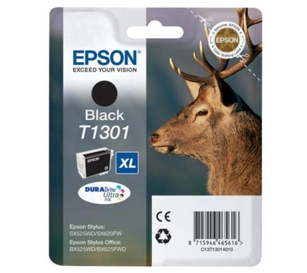 Click to view product details and reviews for Epson Stag T1301 Xl Black Ink Cartridge Black.