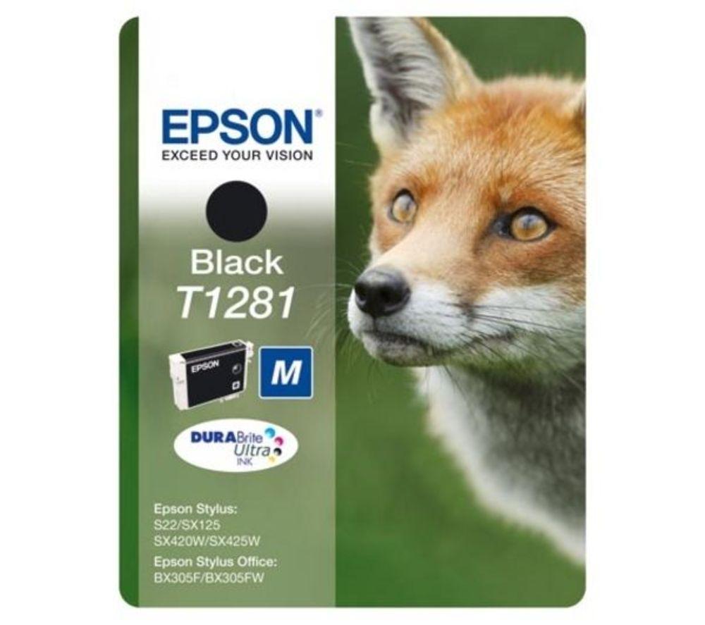 Epson Fox T1281 Black Ink Cartridge, Black