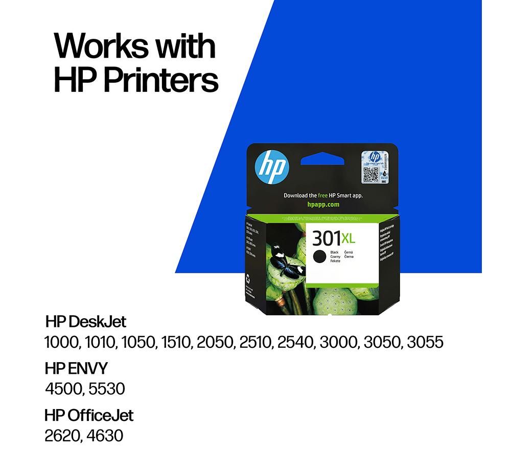 HP 301XL Original Black Ink Cartridge image number 2 of 14