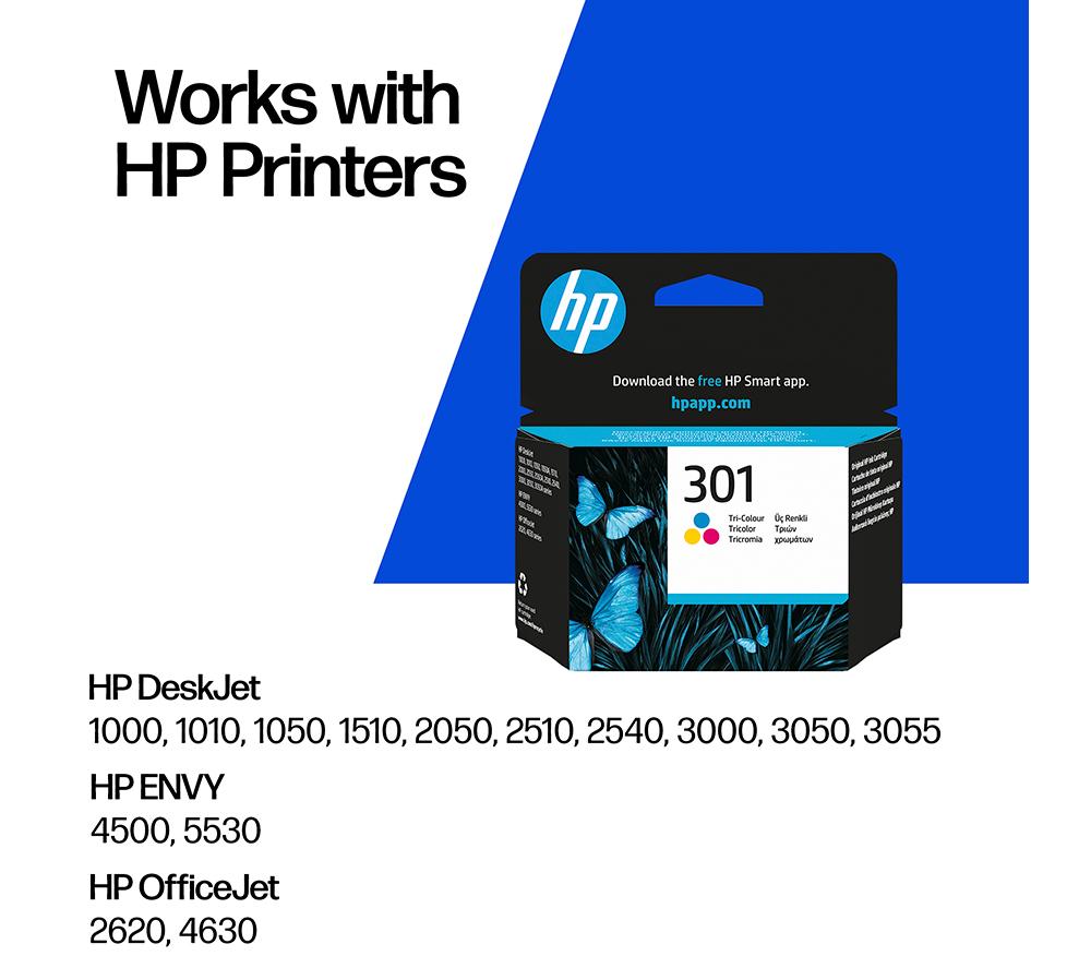 HP 301 Original Tri-colour Ink Cartridge image number 2 of 17