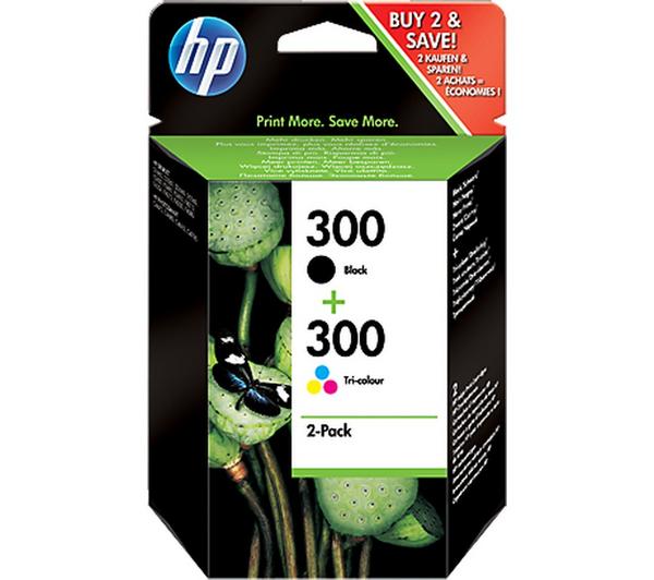 HP 300 Original Tri-colour & Black Ink Cartridges - Multipack image number 0