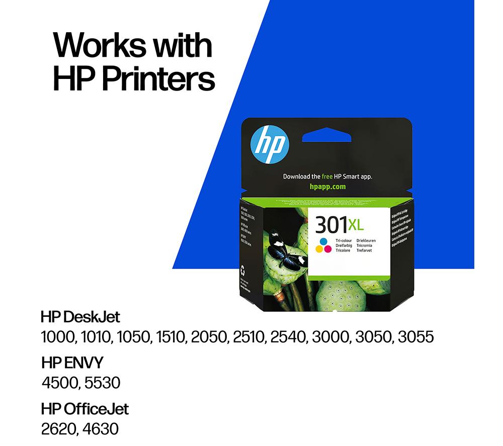 HP 301XL Original Tri-colour Ink Cartridge image number 2 of 14