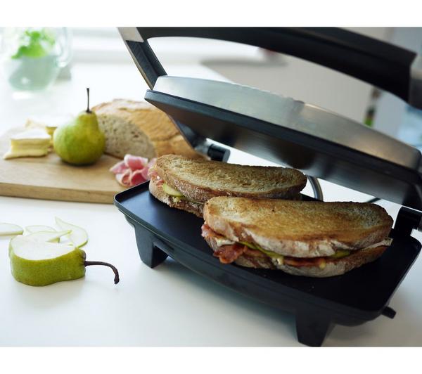 مونتغمري سطحي مستعجل  Buy BREVILLE VST025 Cafe-Style Sandwich Press - Brushed Stainless Steel |  Currys