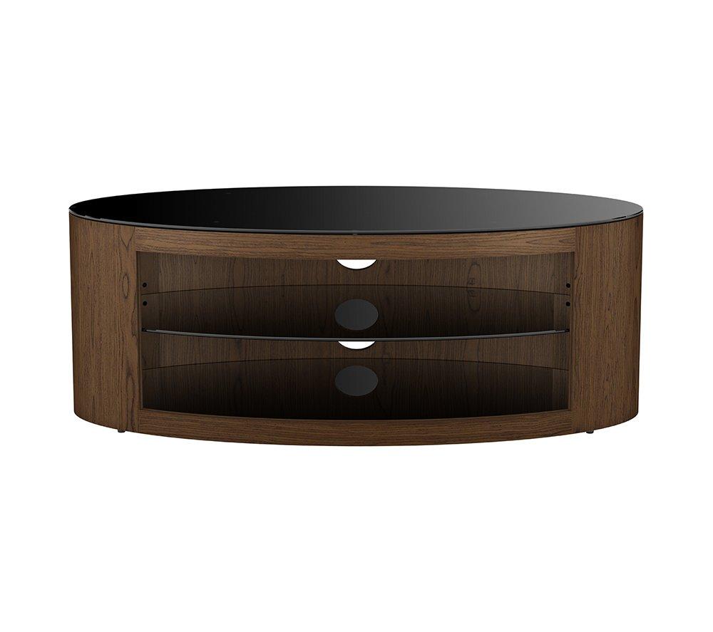AVF Buckingham 1100 mm Oval TV Stand for up to 55" TVs - Walnut image number 4 of 7