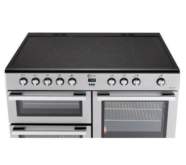 FLAVEL MLN10CRS Electric Ceramic Range Cooker - Silver & Chrome image number 2