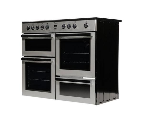 FLAVEL MLN10CRS Electric Ceramic Range Cooker - Silver & Chrome image number 3