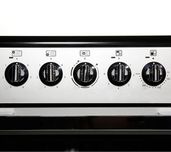FLAVEL MLN10CRS Electric Ceramic Range Cooker - Silver & Chrome image number 4