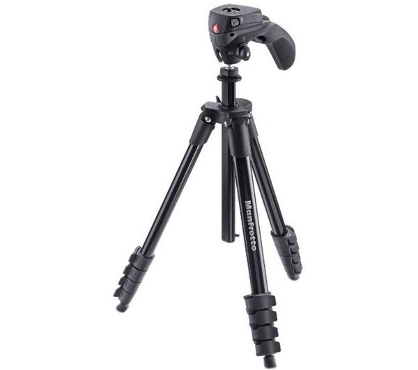 MANFROTTO MKCOMPACTACN-BK Compact Action Tripod - Black image number 0