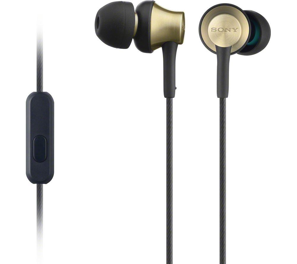 SONY MDR-EX650APT Headphones - Black & Gold, Black,Gold