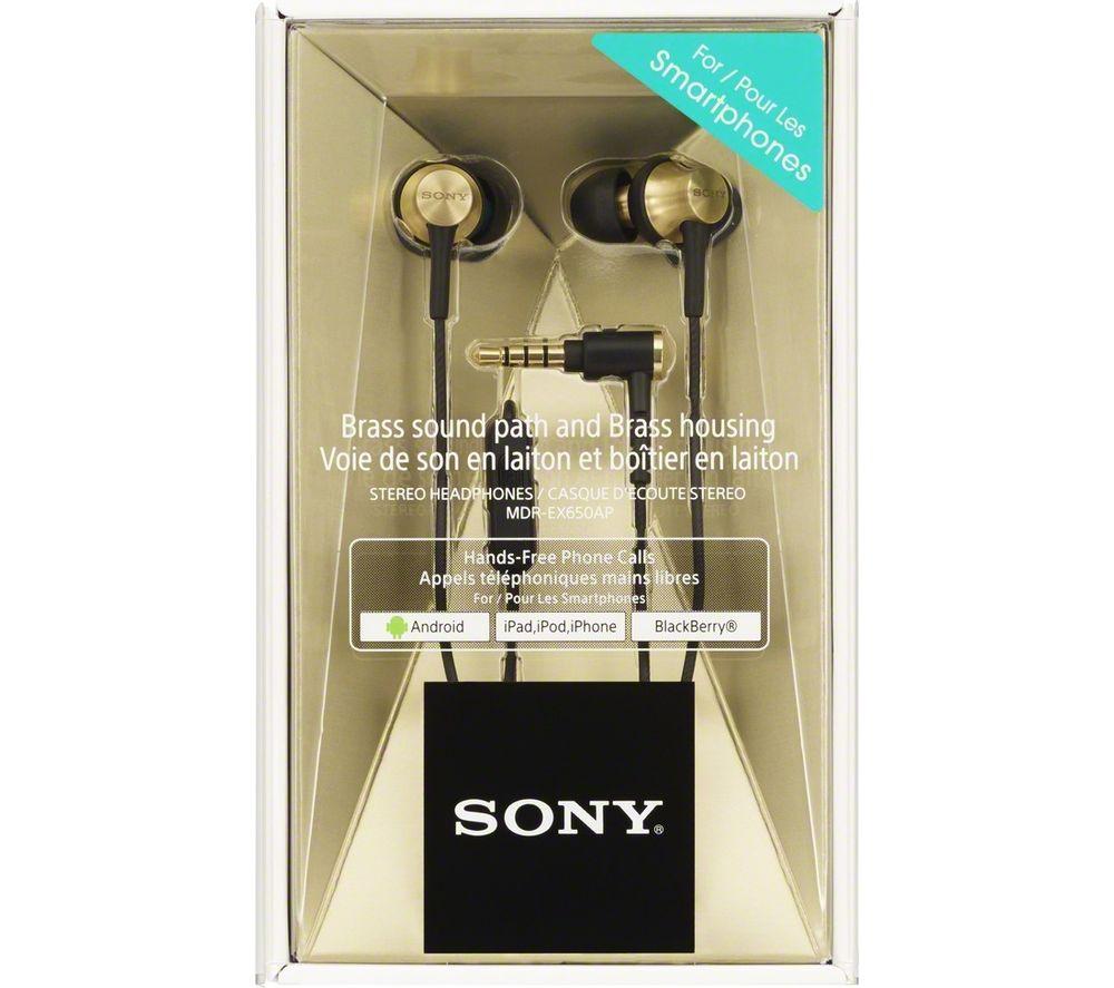 Sony discount brass earphones