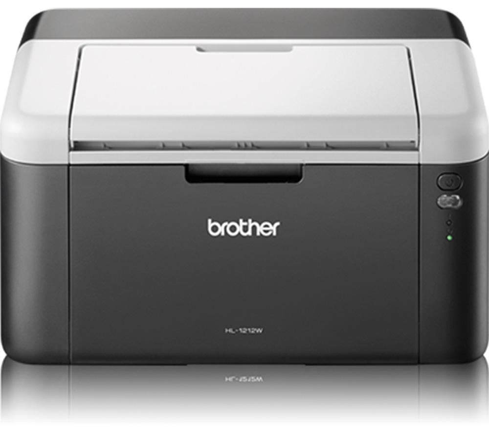 Image of BROTHER HL1212W Monochrome Wireless Laser Printer, Black