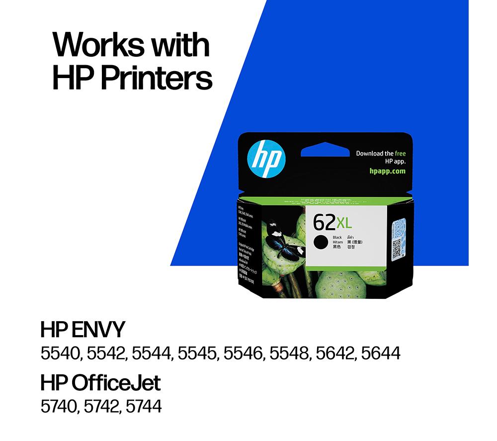 HP 62XL Original Black Ink Cartridge image number 2 of 14