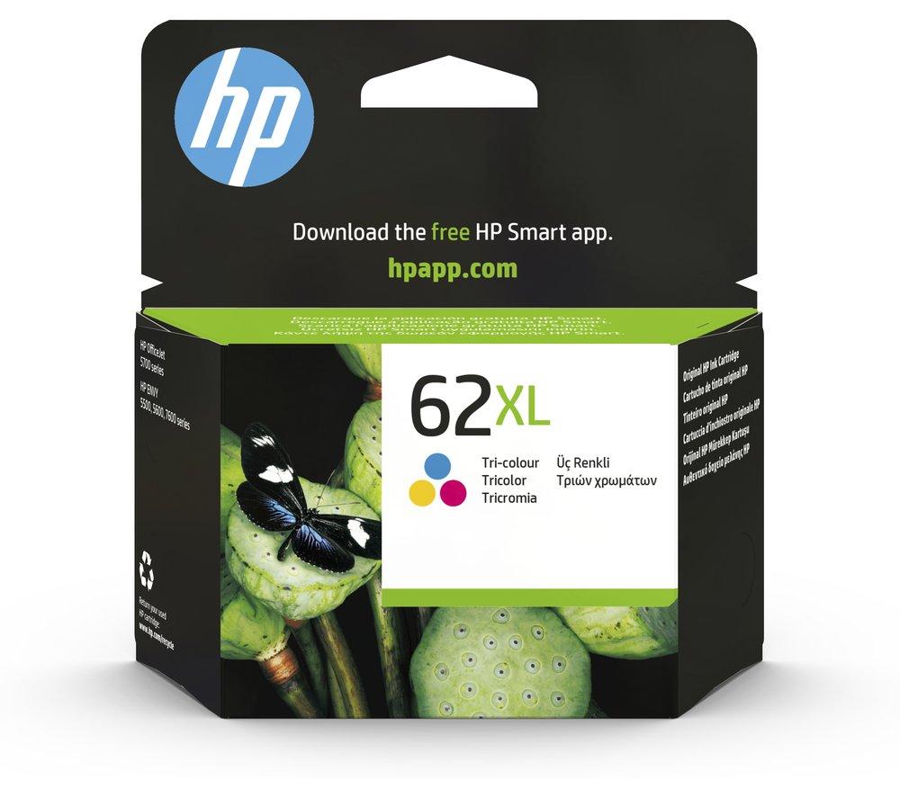 HP 62XL Original Tri-colour Ink Cartridge, Tri-colour