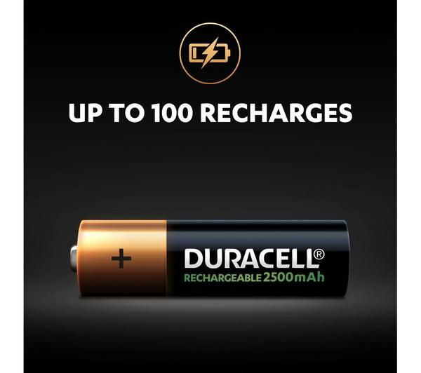 DURACELL AA NiMH Rechargeable Batteries - Pack of 4 image number 3