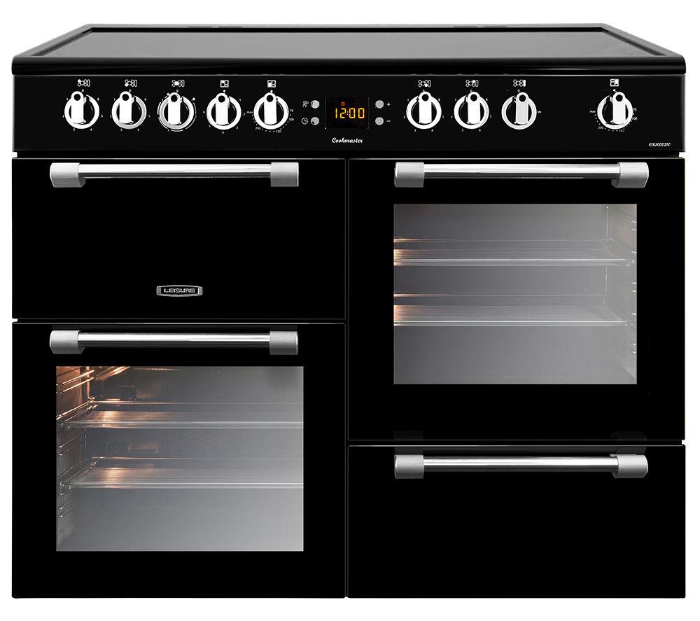 LEISURE Cookmaster CK100C210K Electric Ceramic Range Cooker - Black, Black thumbnail