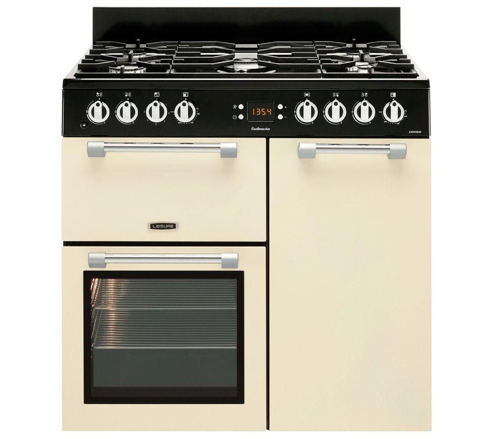 LEISURE Cookmaster CK90F232C 90 cm Dual Fuel Range Cooker - Cream, Cream