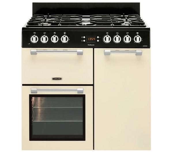 LEISURE Cookmaster CK90F232C 90 cm Dual Fuel Range Cooker - Cream image number 0