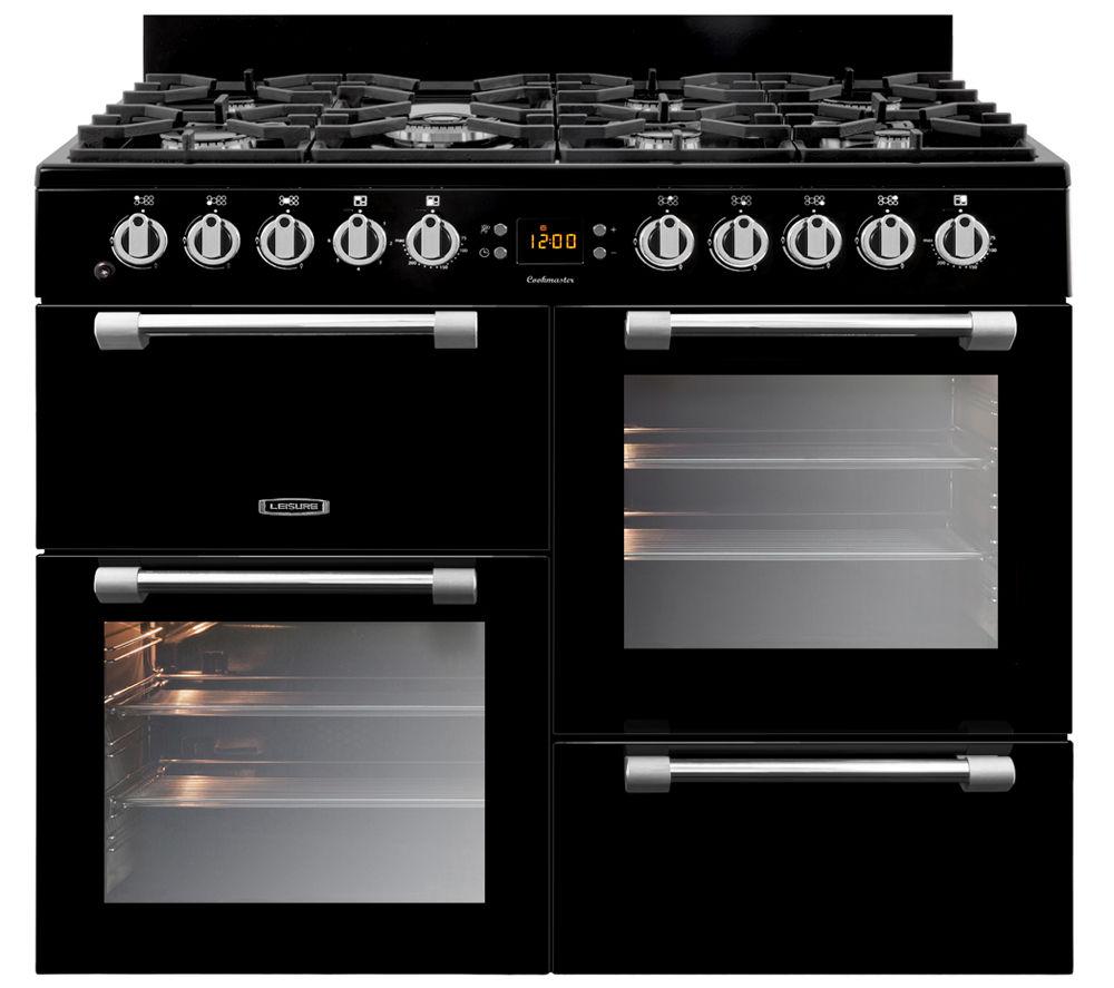 LEISURE Cookmaster CK100G232K 100 cm Gas Range Cooker - Black, Black at Currys PC World
