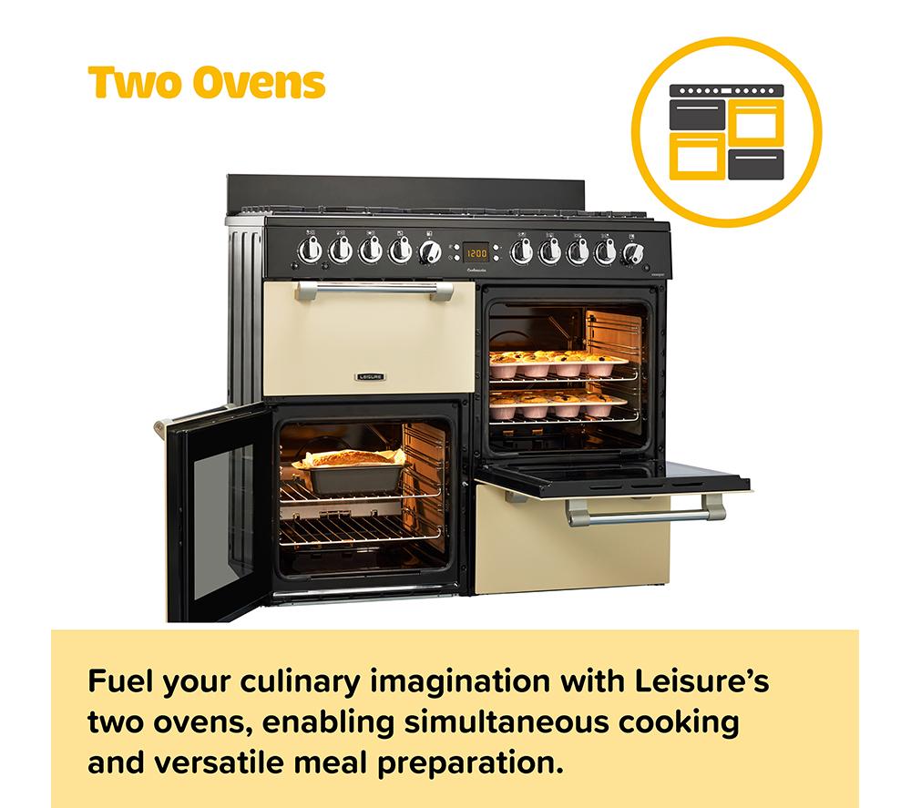 Buy LEISURE Cookmaster CK90G232K 90 Dual Fuel Range Cooker Black