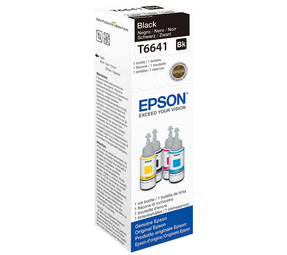 Epson T6641 Black Ecotank Ink Bottle 70 Ml Black