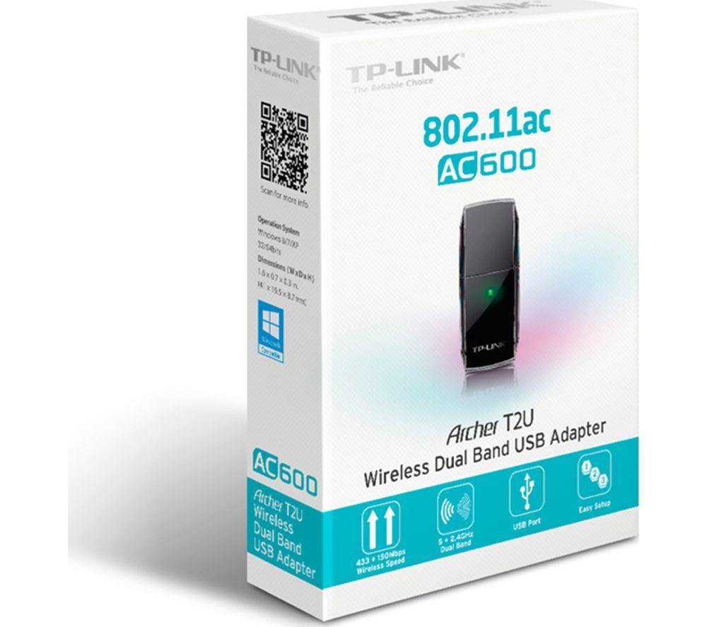 TP-LINK Archer T2U V3 Mini USB Wireless Adapter - AC 600, Dual-band image number 4 of 5