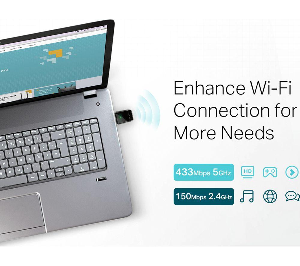 TP-LINK Archer T2U V3 Mini USB Wireless Adapter - AC 600, Dual-band image number 5 of 5