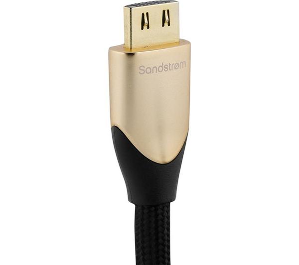 SANDSTROM Gold Series S3HDM315 Premium High Speed HDMI Cable with Ethernet - 3 m image number 4