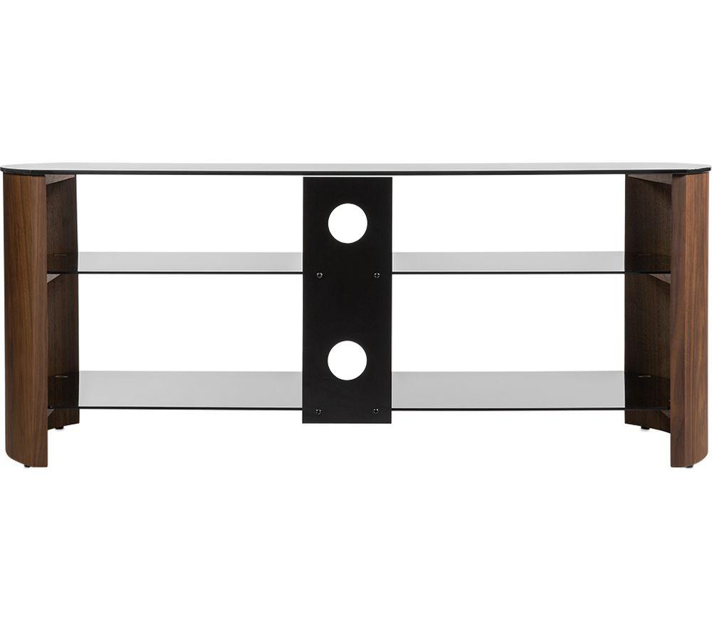 SANDSTROM S1250CW15 1250 mm TV Stand for up to 55" TVs - Walnut & black image number 3 of 8