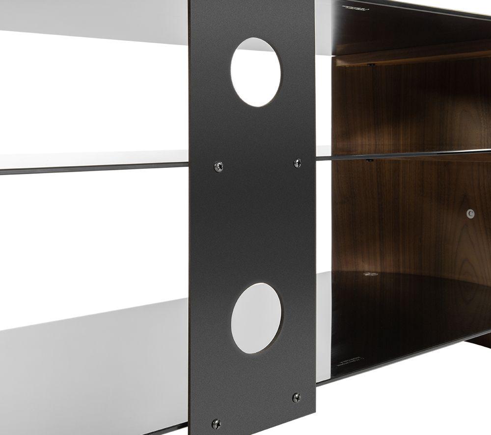 SANDSTROM S1250CW15 1250 mm TV Stand for up to 55" TVs - Walnut & black image number 7 of 8