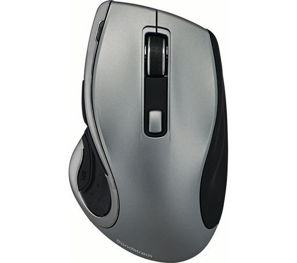 SANDSTROM SMWLHYP15 Wireless Blue Trace Mouse - Gun Metal image number 0