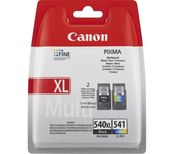 CANON PG-540 XL & CL-541 Black & Tri-colour Ink Cartridges - Twin Pack image number 0
