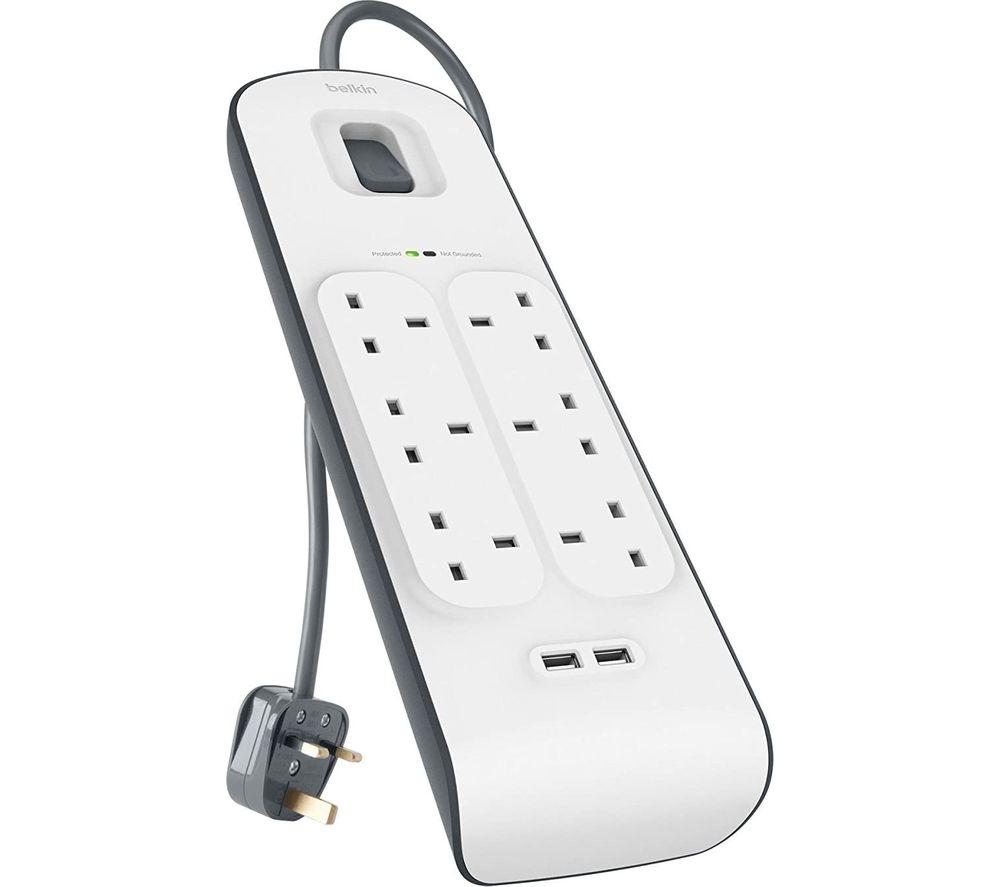 BELKIN BSV604af2M Surge Protected 6-Socket Extension Lead with USB review