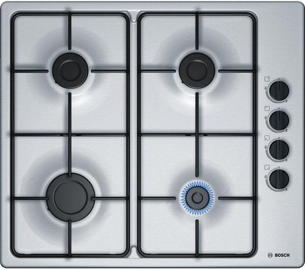 BOSCH Serie 2 PBP6B5B80 Gas Hob - Stainless Steel image number 0