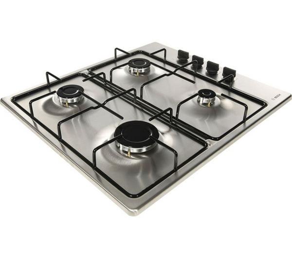 BOSCH Serie 2 PBP6B5B80 Gas Hob - Stainless Steel image number 1