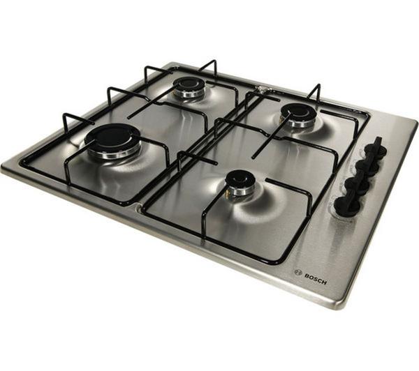 BOSCH Serie 2 PBP6B5B80 Gas Hob - Stainless Steel image number 2